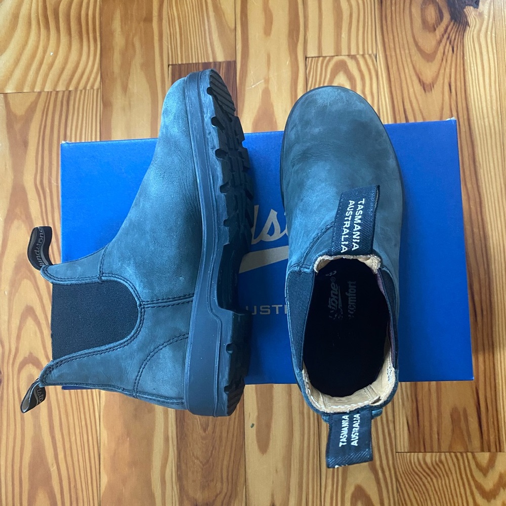 Blundstone Classic 587 Rustic Gray Chelsea Boots